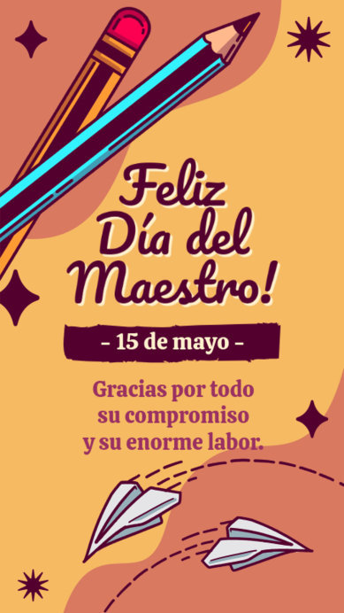 Instagram Story Maker for Teacher's Day With a Thankful Message