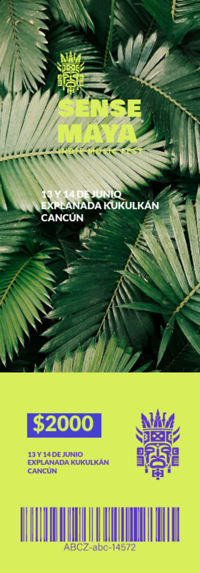 Ticket Design Generator for an Indie Music Fest