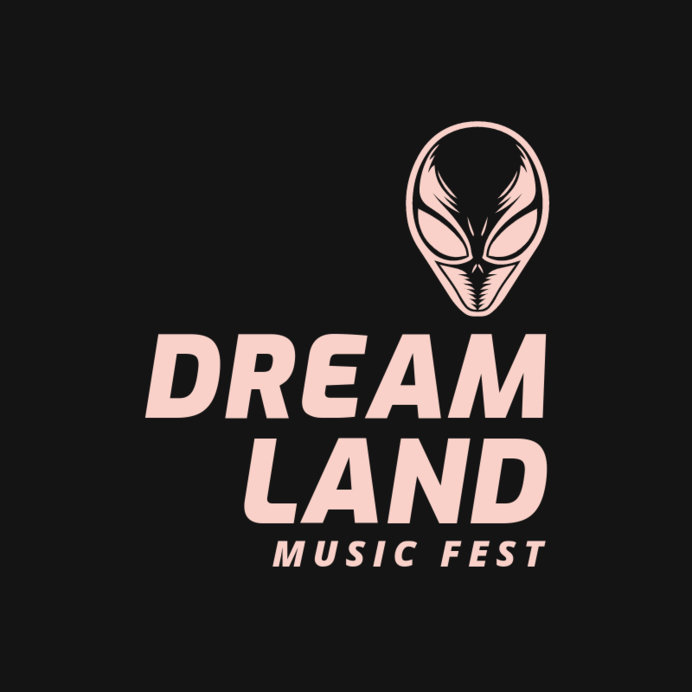 Music Fest Logo Maker With an Alien Graphic for a Music Fest