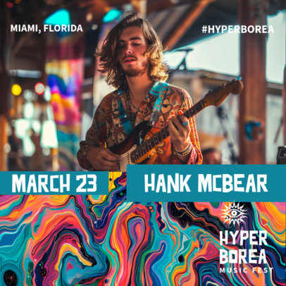 Event-Themed Instagram Post Generator for a Music Fest 6527e