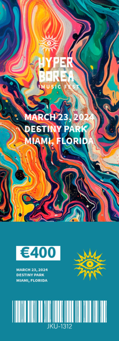 Event-Themed Ticket Design Generator for a Music Fest