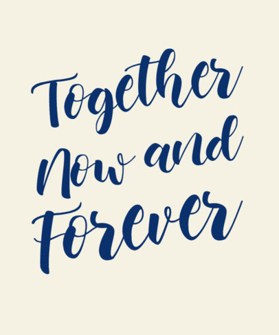 T-Shirt Design Generator Featuring a BFF-Themed Phrase for Friendship Day ED-7030a