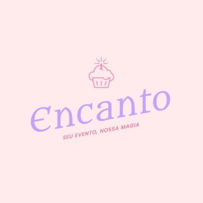 Party Accessories Store Logo Generator with a Cupcake Icon