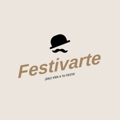 Online Logo Generator for a Party Supplies Store with a Hat Icon