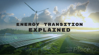 Intro Video Template for a Solar Energy Learning Channel