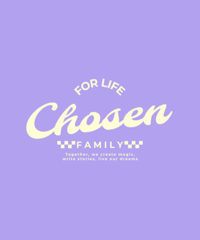 T-Shirt Design Generator with a BFF Day-Themed Quote in Contrasting Fonts