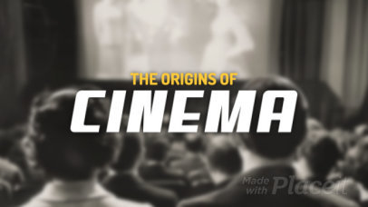 Intro Video Template Featuring Retro Graphics for a Cinema Appreciation Vlog 7919b 8506
