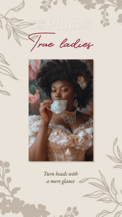 Instagram Story Video Maker Inspired by a Historical Romance Featuring a Quote 2592a 8555