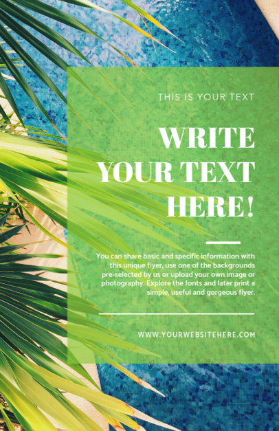 Online Flyer Maker with Tropical Theme