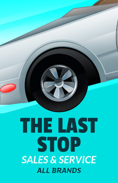 Car Dealer Flyer Maker with Car Vector Graphics