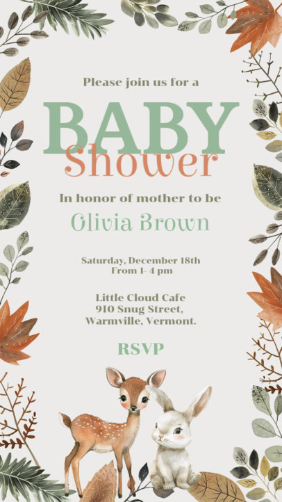 Event-Themed Instagram Story Generator for a Baby Shower 6636a