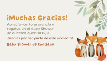 Illustrated Business Card Creator for a Baby Shower Invitation 6636b