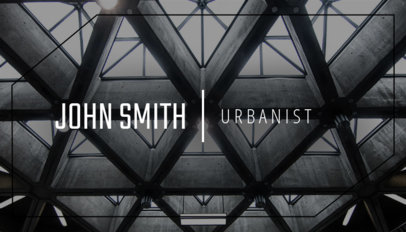 Online Business Card Maker for Urbanists with Geometric Image