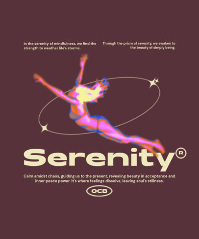 T-Shirt Design Maker Featuring a Woman Illustration with a Thermal Camera Aesthetic ed7022a