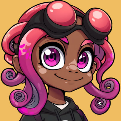 Retro Twitch Emote Maker With a Cartoonish Character Inspired by an Ink War Game 6643e