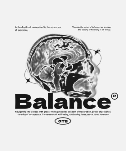 T-Shirt Design Creator Featuring a Brain X-Ray-Inspired Illustration ed7022b