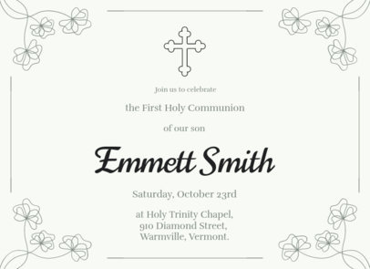 Greeting Card Generator for a Catholic First Holy Communion Event