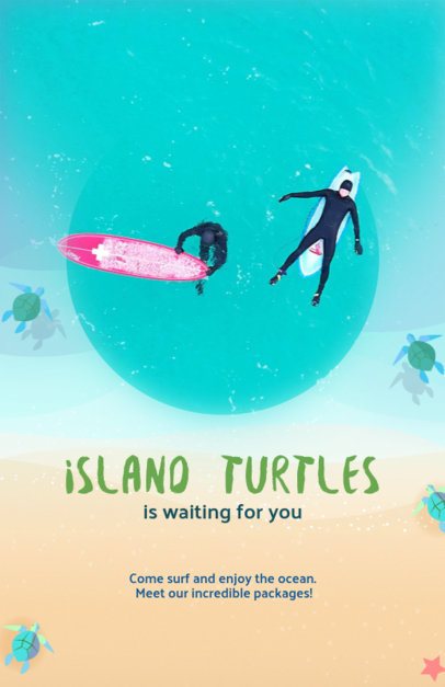 Flyer Maker App for Vacation Packages with Vacation Images