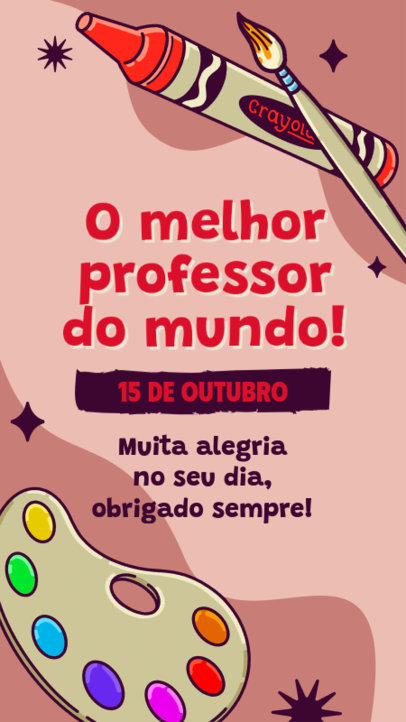 Instagram Story Generator for Teacher's Day Featuring a Nice Message