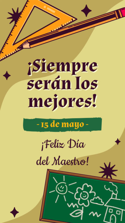 Celebratory Instagram Story Template for Teacher's Day