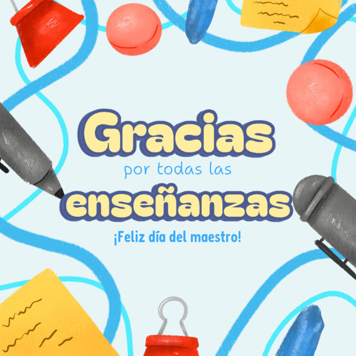 Instagram Post Generator to Thanks School Teachers
