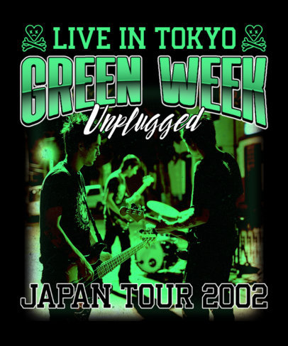 T-Shirt Design Creator for a Y2K-Inspired Pop-Punk Band