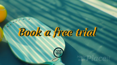 Intro Video Template for a Pickleball Learning Vlog with Animated Text