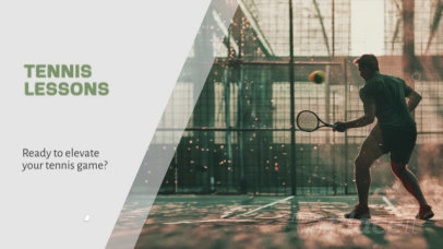 Slideshow Video Template With an Old Money Sport Aesthetic for Tennis Lessons