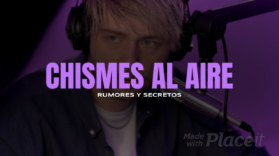 Intro Video Generator for a Gossip and Rumors Vlog