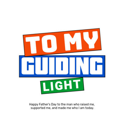 Instagram Post Generator Featuring a Sweet Father's Day-Themed Message