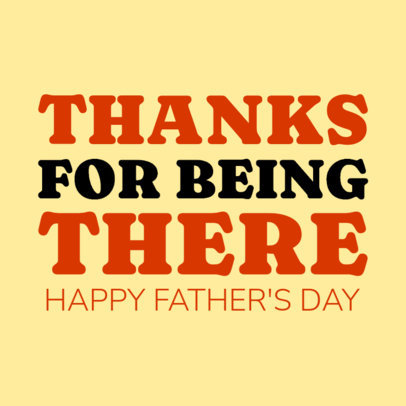 Instagram Post Maker for Father's Day Featuring a Thank You Quote