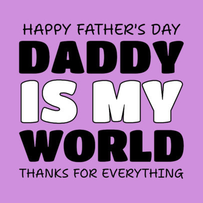 Instagram Post Creator Featuring a Quote for Daddy on Father's Day
