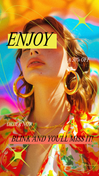 Instagram Story Generator to Promote a Jewelry Special Discount 6662a