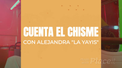 Intro Video Maker for a Gossip Influencer Channel