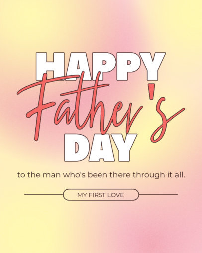 Instagram Post Generator with a Quote for Father's Day in Contrasting Typefaces ed7043i