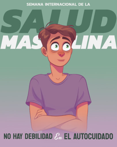 Instagram Post Generator to Promote Masculinity Health Week
