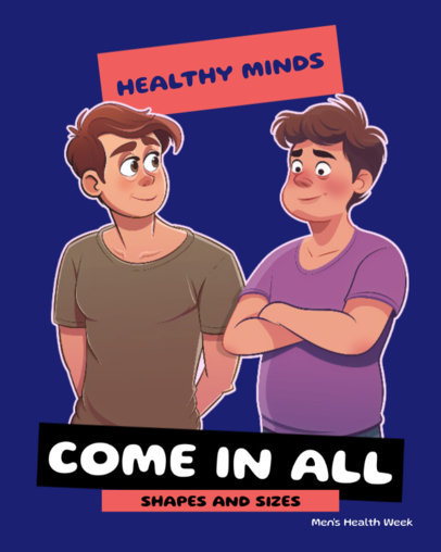 Masculinity Instagram Post Maker for Men's Health Week 6657d