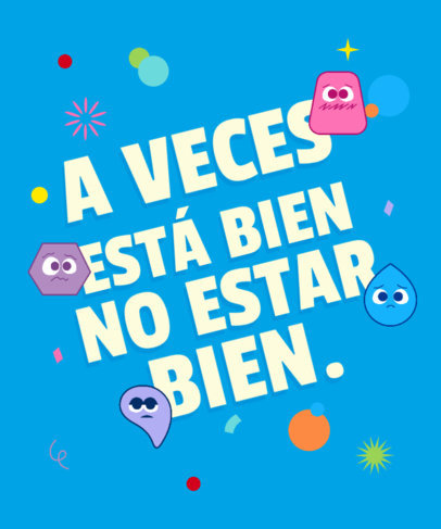 Trendy T-Shirt Design Creator With a Feelings Theme Inspired by an Emotions Film