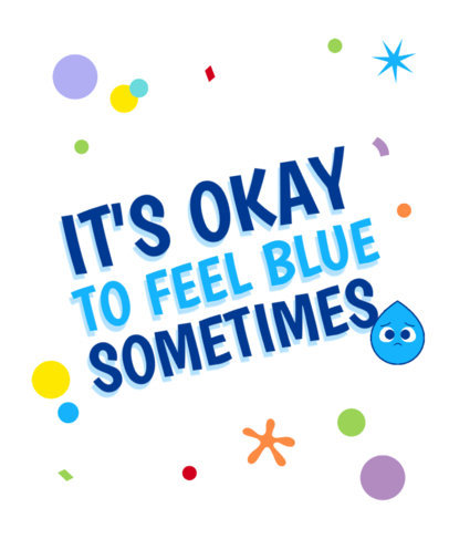 Sadness-Themed T-Shirt Design Template Inspired by an Emotions Film