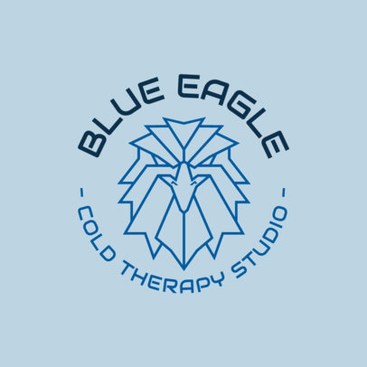Cold Therapy Studio Logo Creator with an Abstract Eagle 