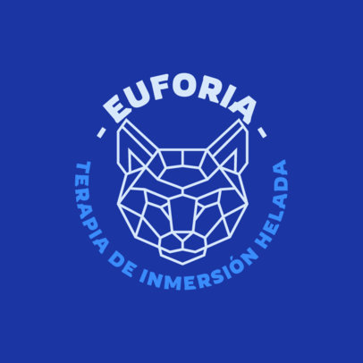 Logo Generator for an Ice Therapy Studio with an Abstract Animal Head
