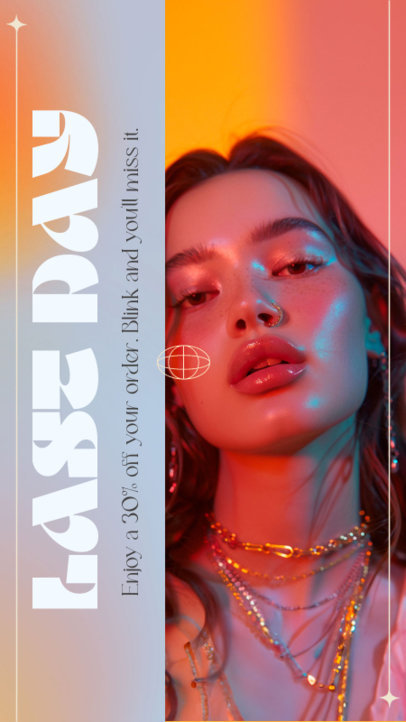 Instagram Story Creator With a Big Discount for a Jewelry Ad 6661b