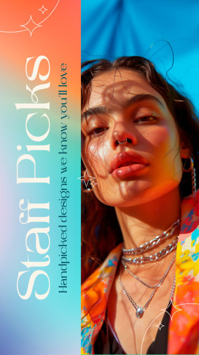 Jewelry Instagram Story Maker Featuring a Special Discount Promo 6661d