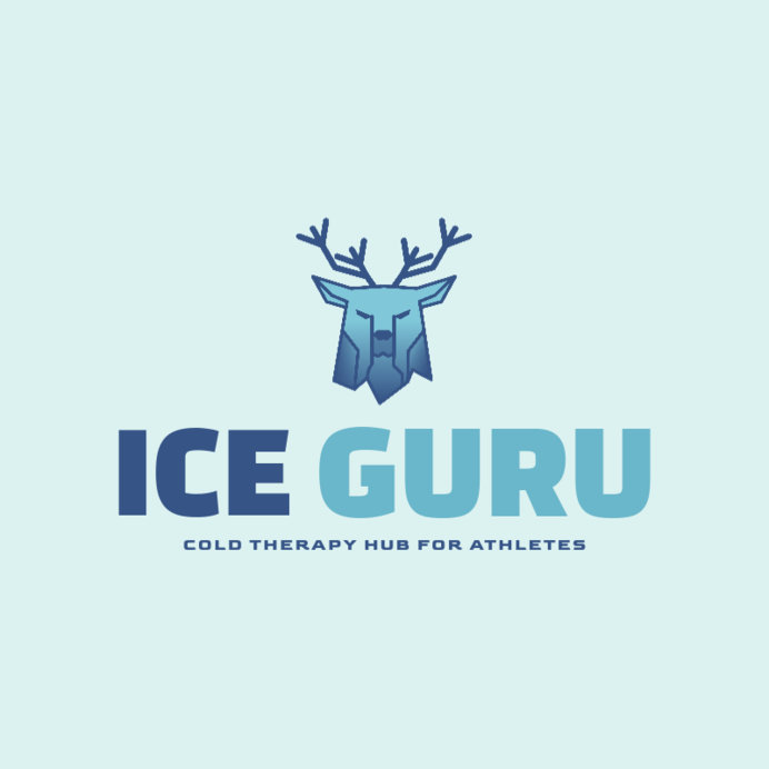 Placeit - Online Logo Template for a Cold Therapy Hub Featuring a Deer Head
