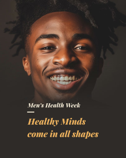 Instagram Post Maker for Men's Mental Health Week
