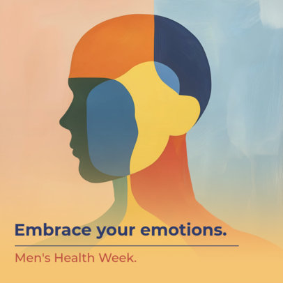 Mental Health Instagram Post Generator to Raise Awareness for Men's Health Week 