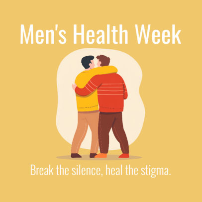 Instagram Post Creator With an Awareness Theme for Men's Health Week 