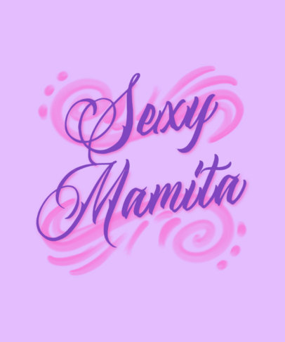 T-Shirt Design Maker Featuring an Airbrush Style With a Quote 6668