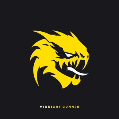Logo Maker with a Dragon Head Icon Inspired by a Military Shooter Game ed7056