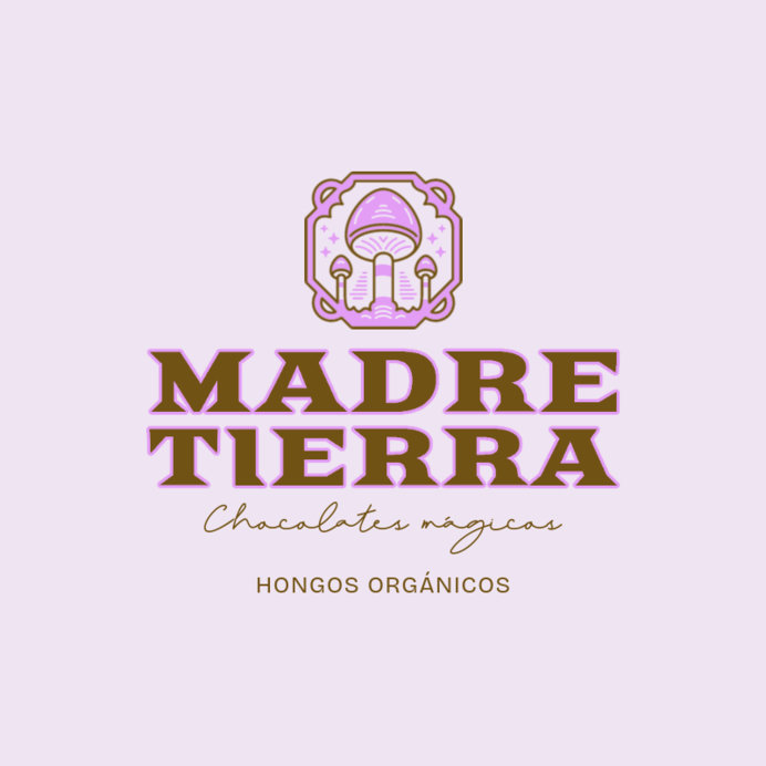 Magic Mushroom-Infused Chocolate Brand Logo Template 